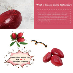 Ohh! Berry Miracle Berry pack back with notes and claims