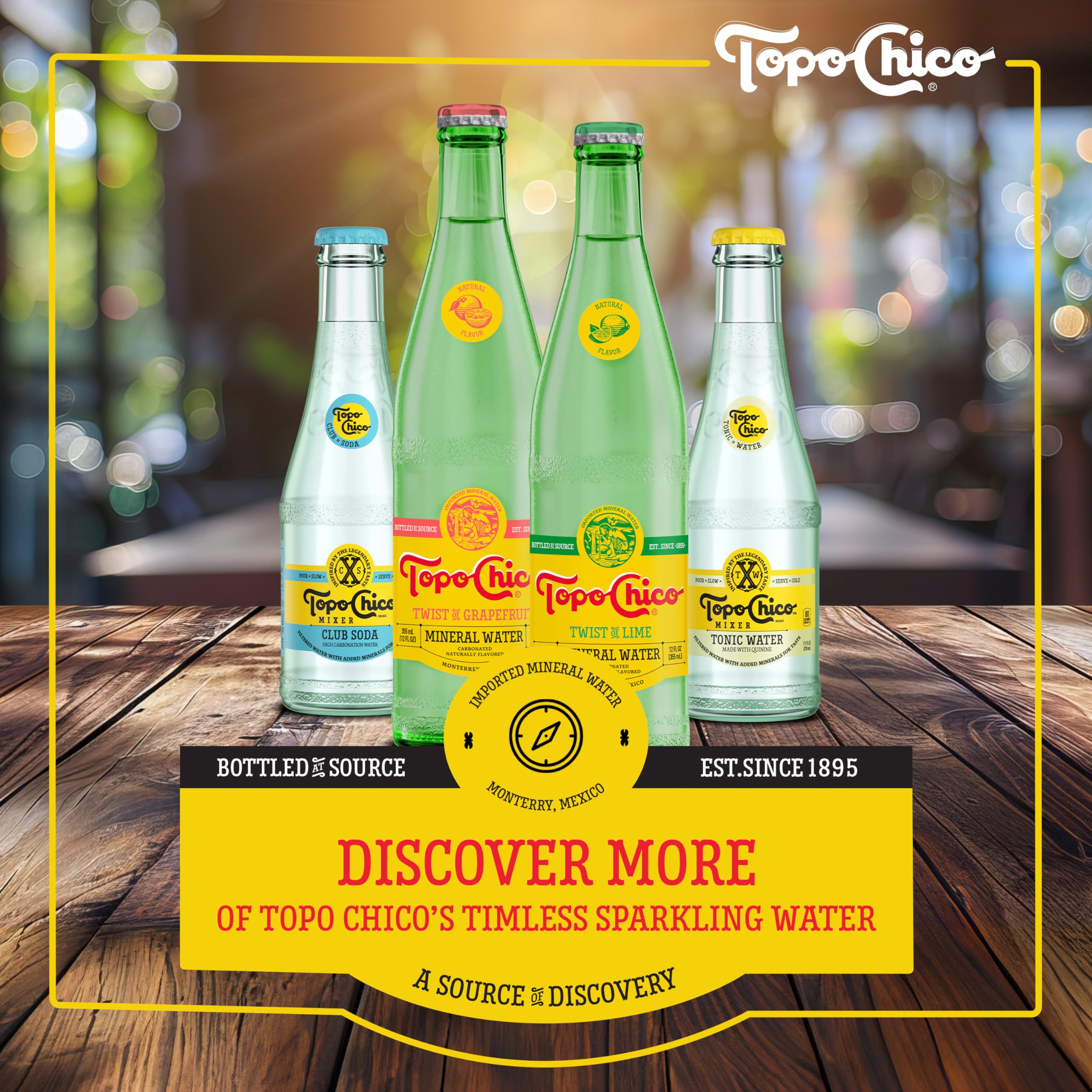 Topo Chico Sabores Lime with Mint can with mint leaf accent and real juice notes