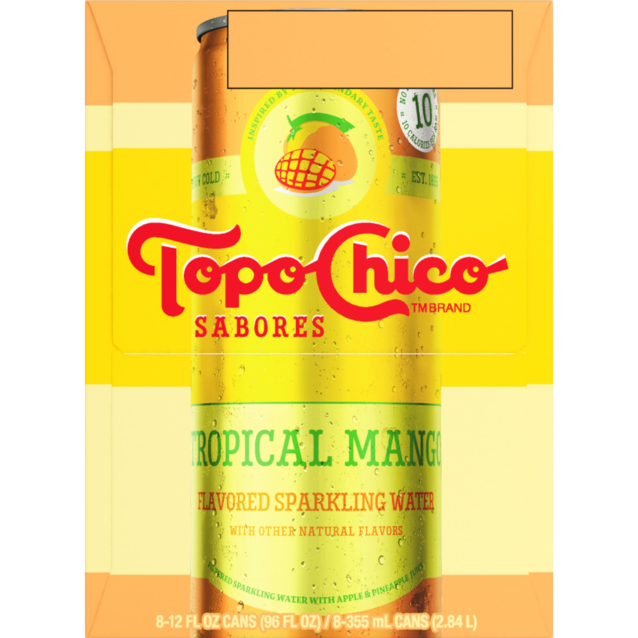 Topo Chico Sabores chilled outdoors, a perfect option for hot days and social sipping.