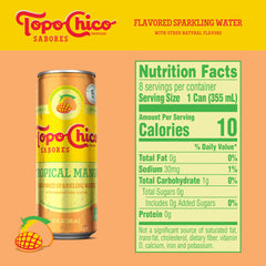 Topo Chico Sabores Tangerine with Ginger can with zesty citrus and spice.