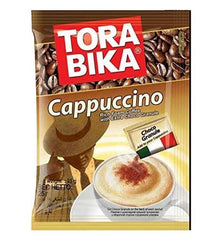 Torabika Cappuccino Instant Coffee cup with creamy foam for a cozy treat