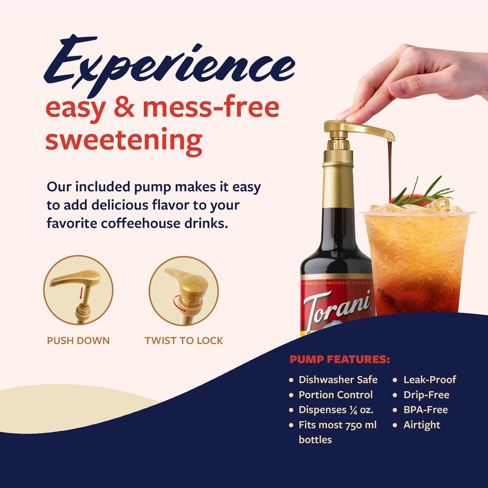 Torani Blood Orange Syrup drink idea visuals inspire refreshing beverages.