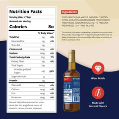 Torani Butter Pecan syrup glass bottle showcases premium packaging