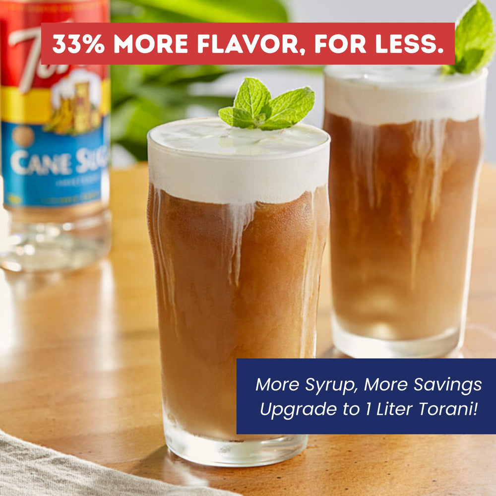 Torani Cane Sugar Syrup adds subtle sweetness to iced tea.