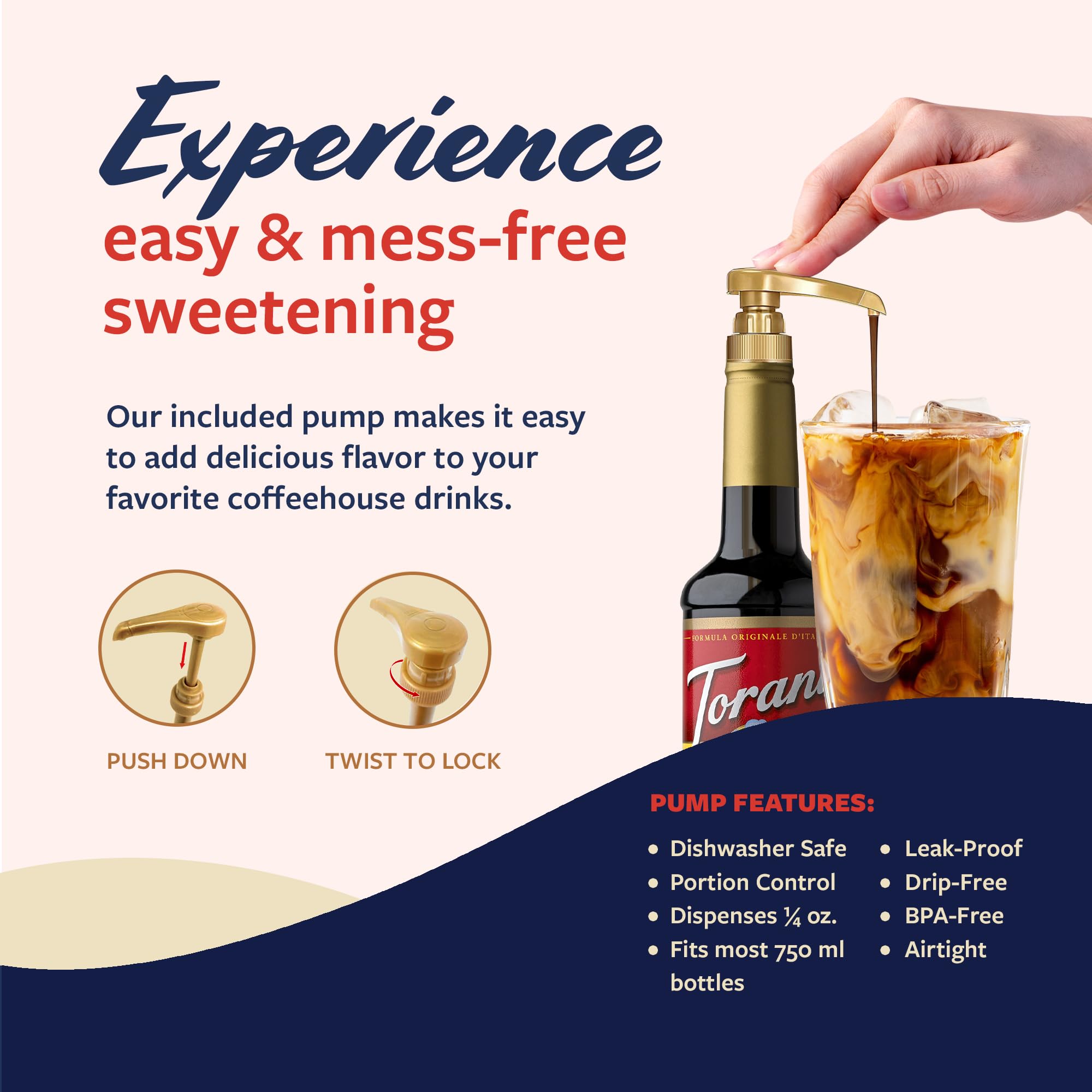 Cold brew enhanced with Torani Chocolate Milano Syrup