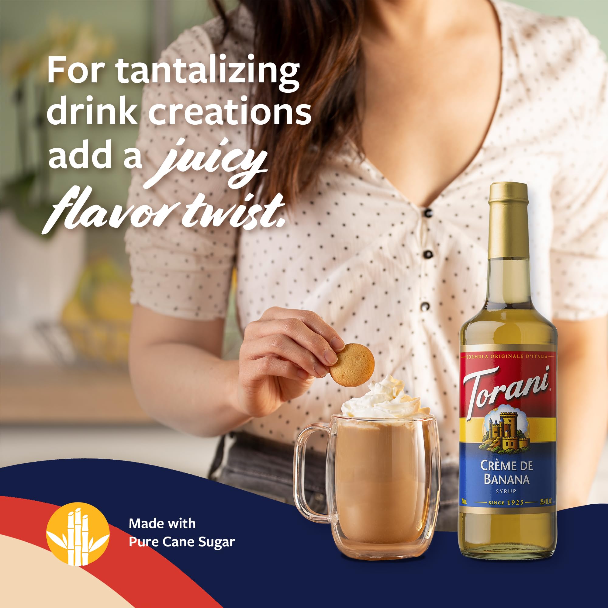 Banana dessert ideas with Torani Crème de Banana for decadent dessert sauces.