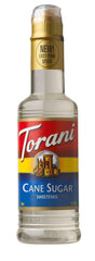 Torani flavored drink syrup bottle ideal for coffee and beverages.