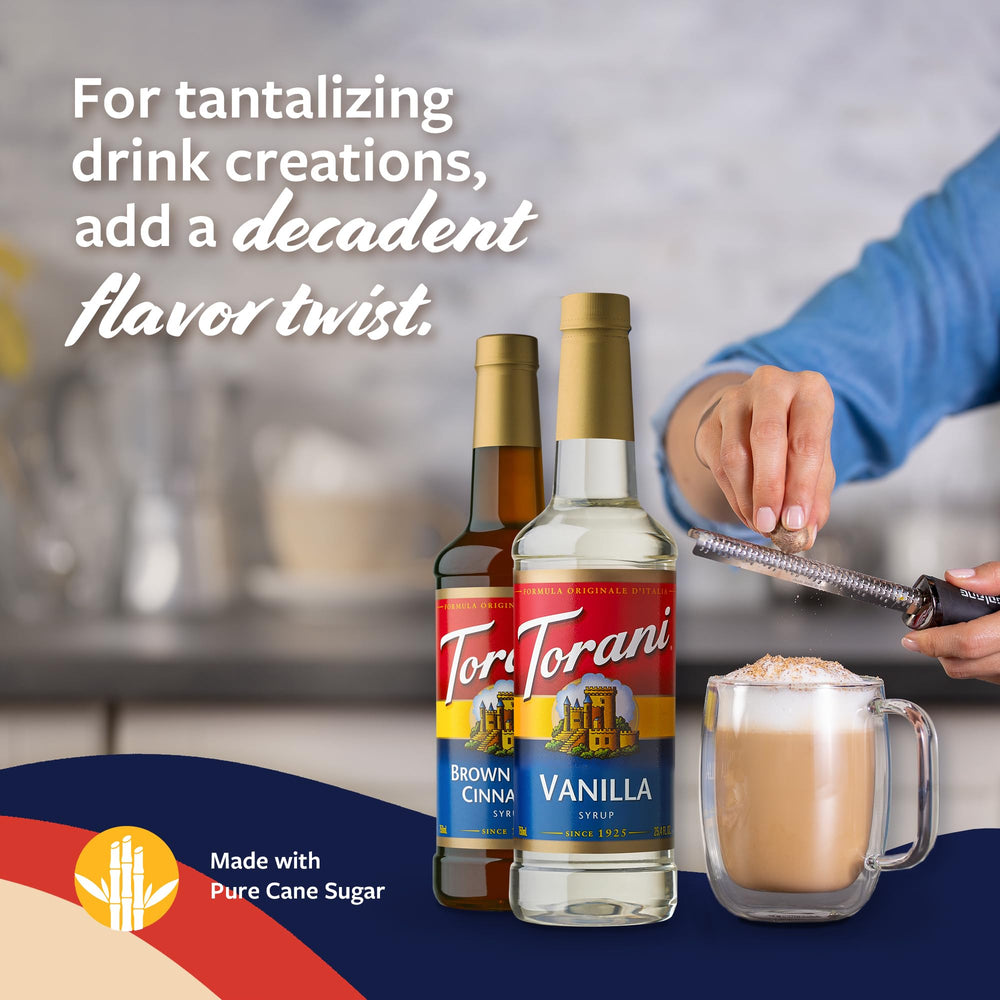 Gold-standard Torani flavoring process captures authentic profiles.