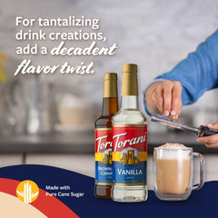 Gold-standard Torani flavoring process captures authentic profiles.