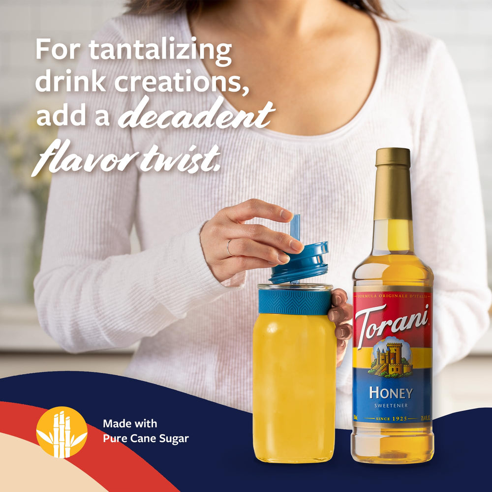 Torani Honey Sweetener enriches lemonade with real clover honey.