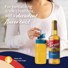 Torani Honey Sweetener enriches lemonade with real clover honey.