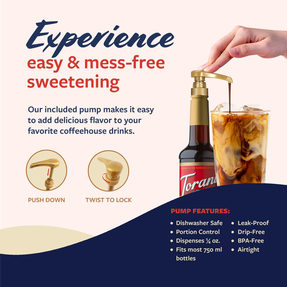 Torani Irish Cream Syrup beside a dessert idea for inspiration.