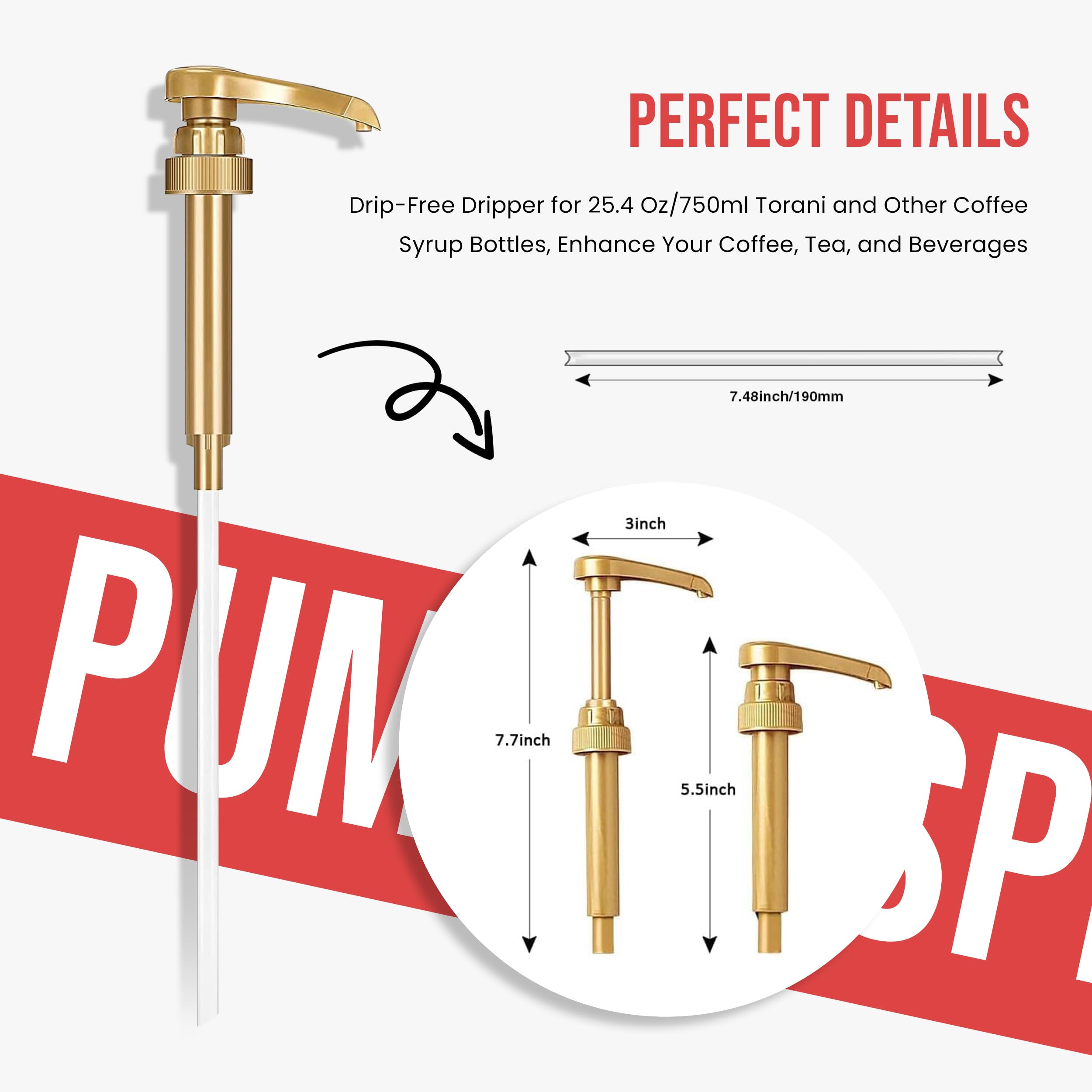 Three Jimoco pumps for precise, mess-free syrup dispensing.