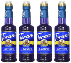 Torani Lavender Syrup bottle collection for at-home flavoring and barista-style drinks