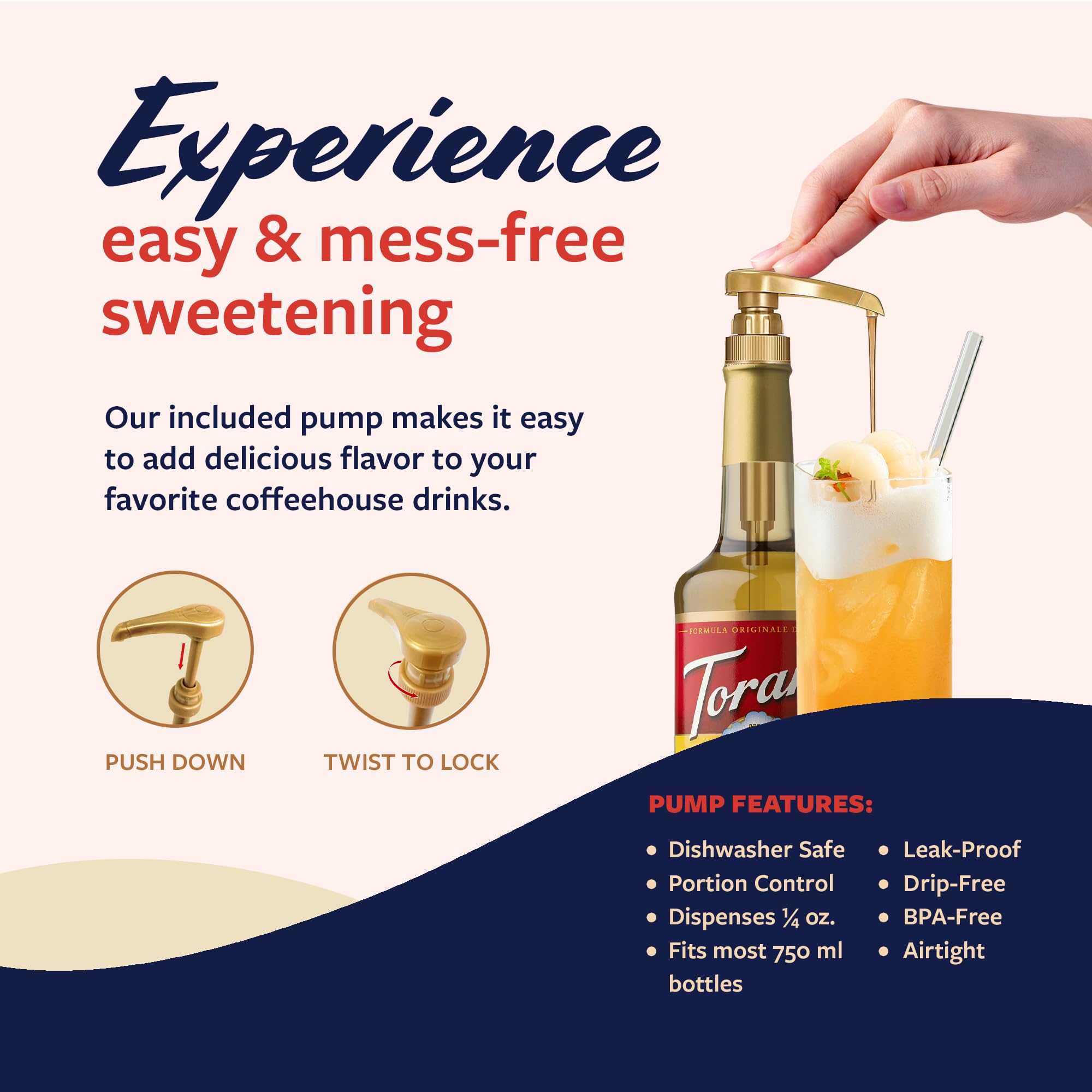 Iced tea idea with Torani Lychee Syrup for a tropical twist