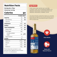 Torani Macadamia Nut Syrup pours into a coffee for rich flavor.