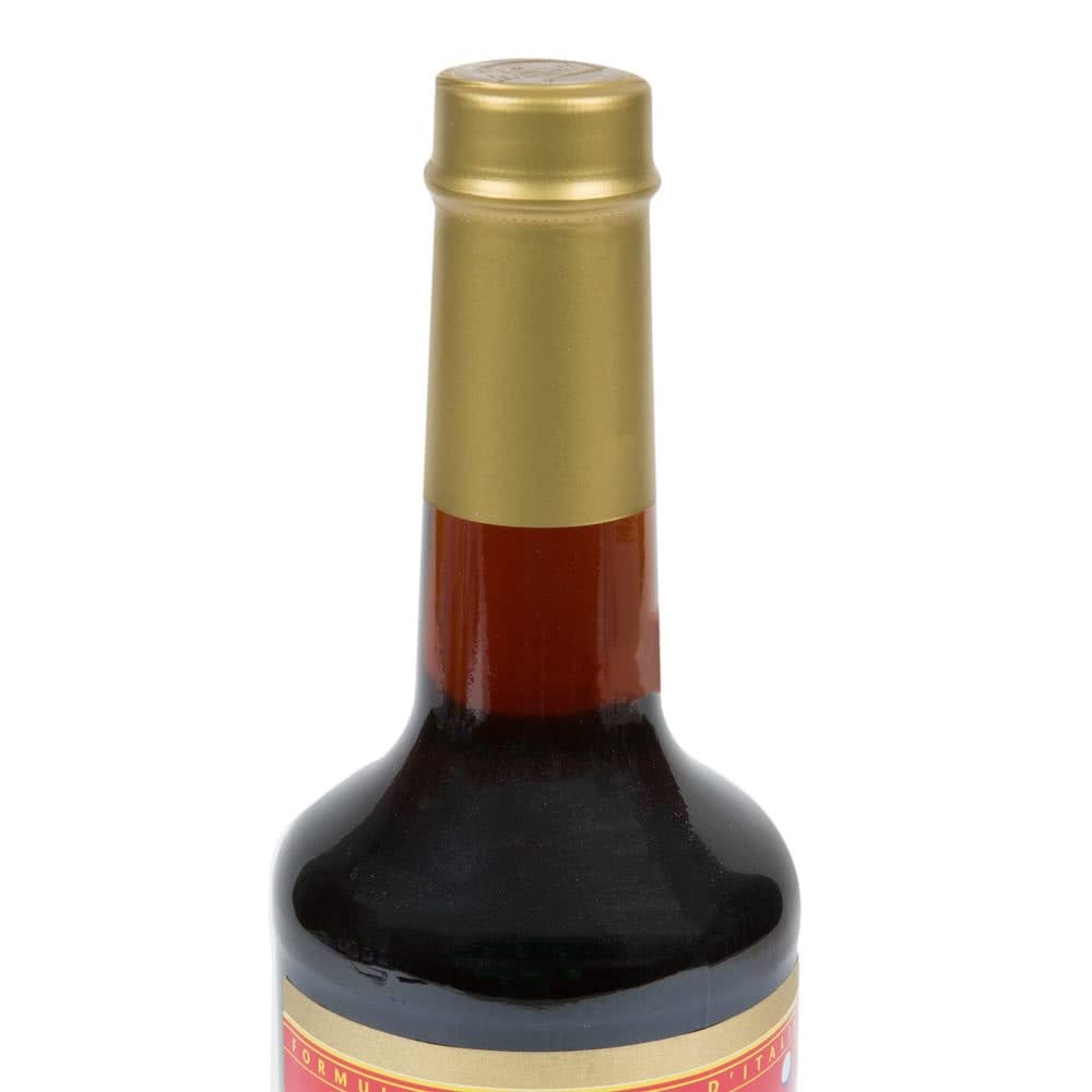 Torani Maple Syrup close-up shows rich amber color and smooth texture
