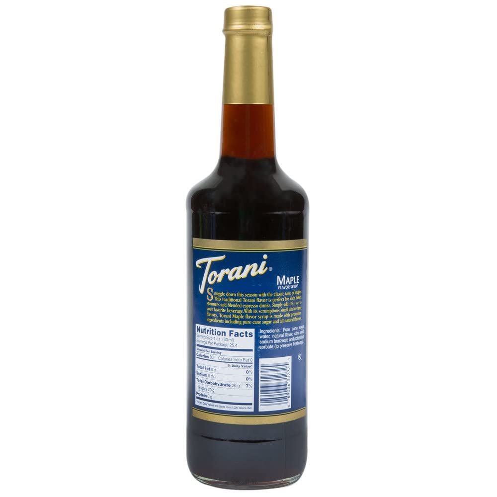 Torani Maple Syrup on waffles, adds depth and sweetness