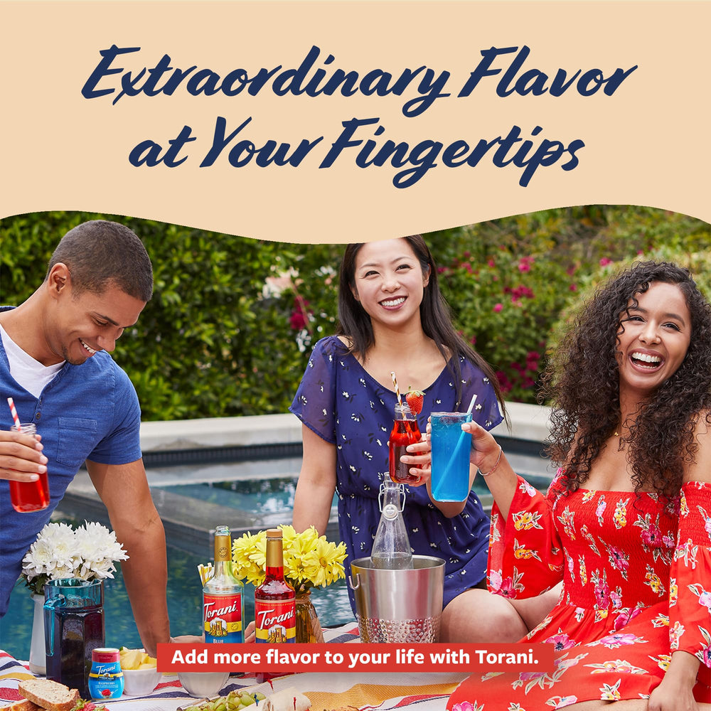 Torani on-the-go packaging supports portable flavoring anywhere