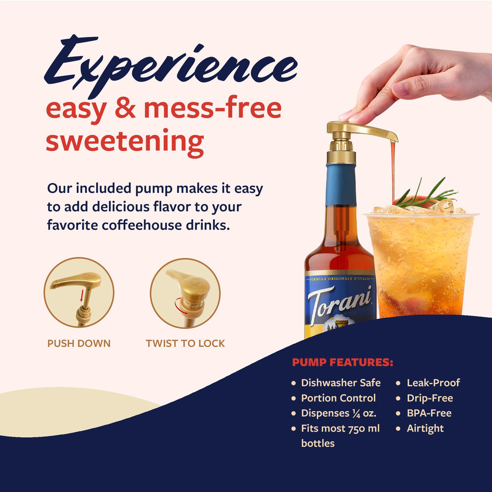 Torani orange sugar-free syrup added to tea for a citrus lift.