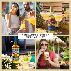 Torani Pineapple Syrup latte creation, tropical flair in foamy drinks.
