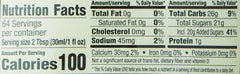Close-up of Torani Pumpkin Pie Puremade Sauce label showing ingredients