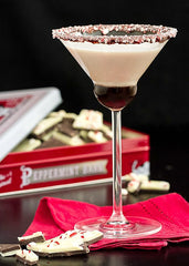 Torani Peppermint Bark pie dessert topping for festive treats.