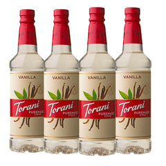 Torani Puremade Vanilla bottle for rich coffee and everyday drinks