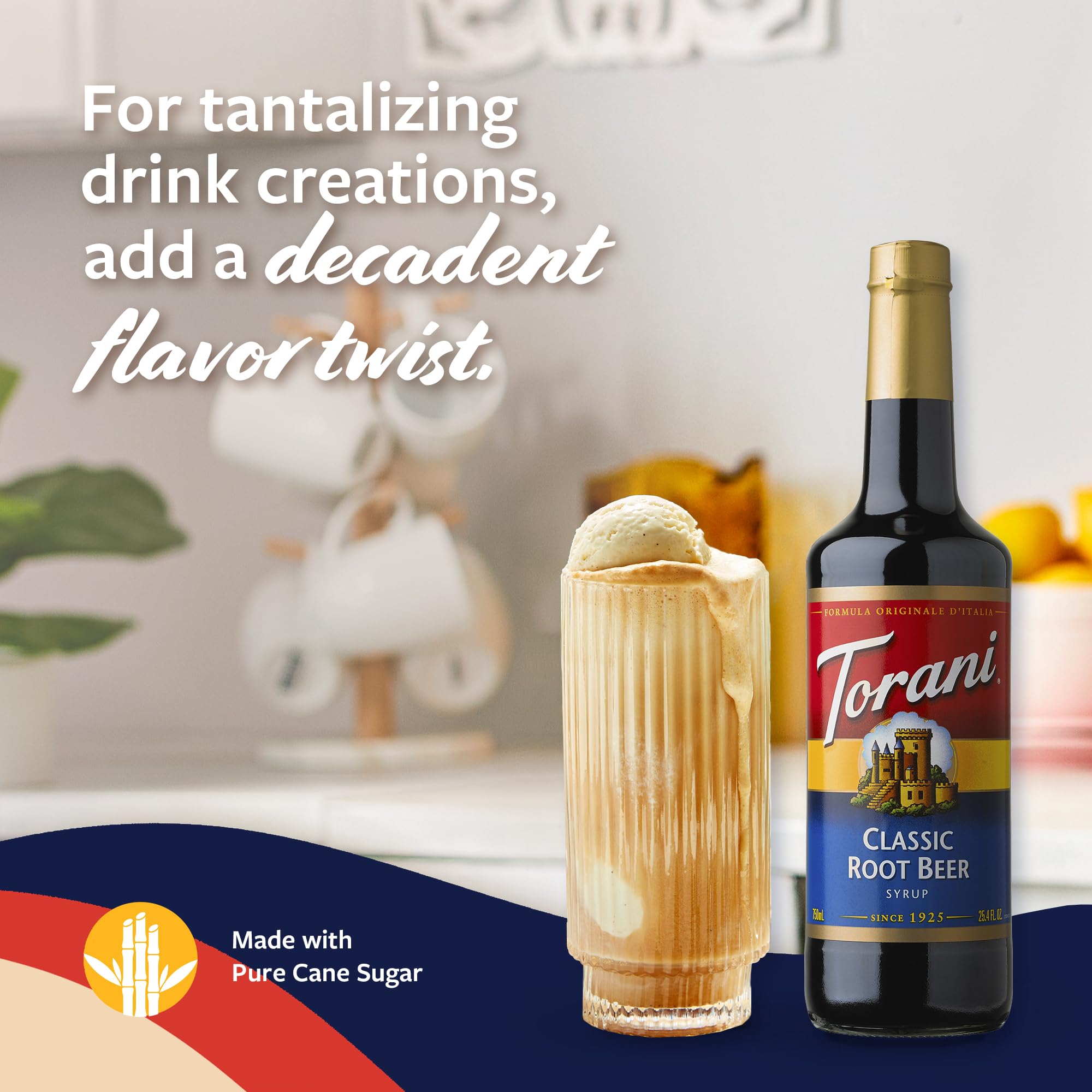 Cocktail and mocktail uses with Torani Root Beer Syrup