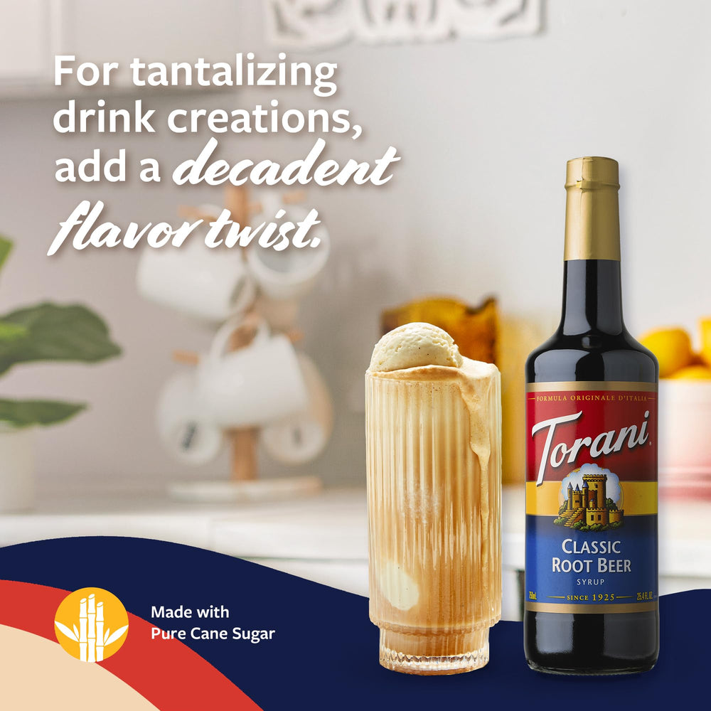 Cocktail and mocktail uses with Torani Root Beer Syrup