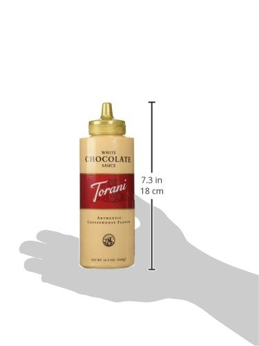 Torani sauce storage in pantry suggests versatile daily use