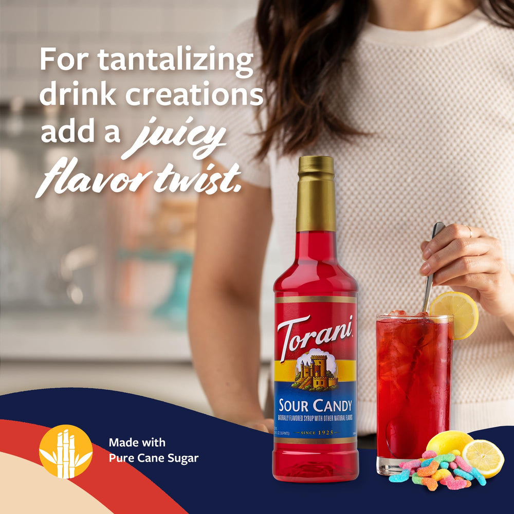 Torani Sour Candy Syrup in a cocktail for a tart twist.