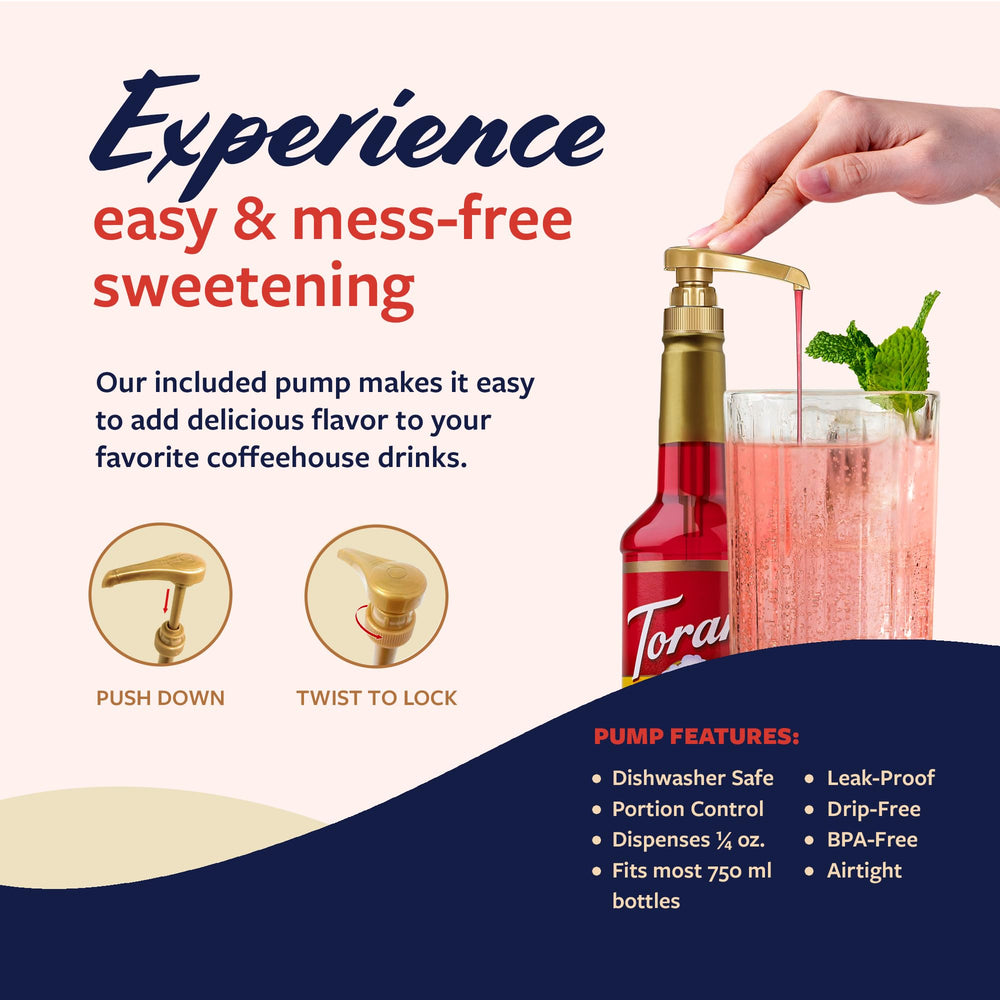 Tall lemonade with Torani Sour Candy Syrup adding zesty sweetness.