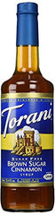 Pour-over iced coffee featuring Torani Sugar Free Brown Sugar Cinnamon Syrup