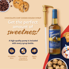 Torani Sugar-Free Chocolate Chip Cookie Dough latte idea using syrup