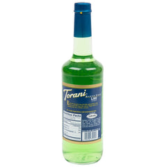 Torani Sugar Free Lime Syrup glass cocktail, elevates beverages with tangy brightness.