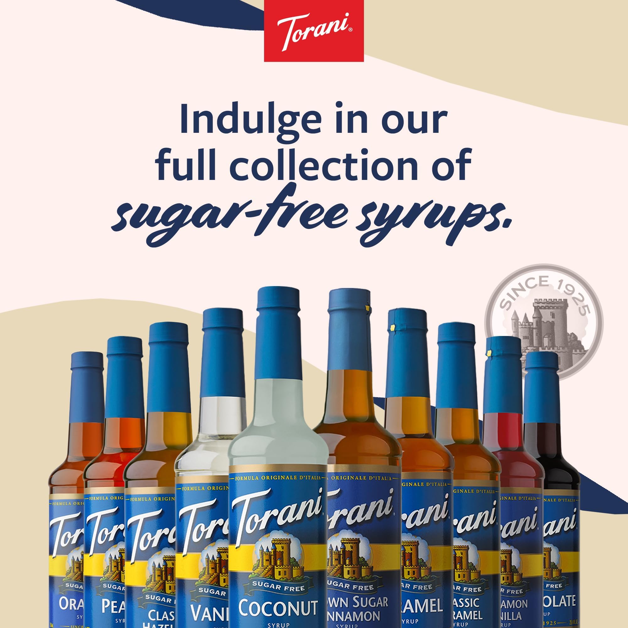 Torani Sugar Free Strawberry Syrup color-rich syrup for drinks