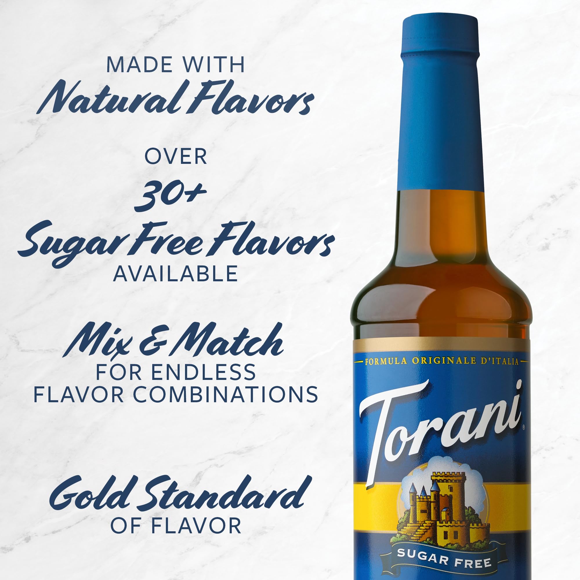 Cocktail and mocktail preparation with Torani Sugar Free Syrup