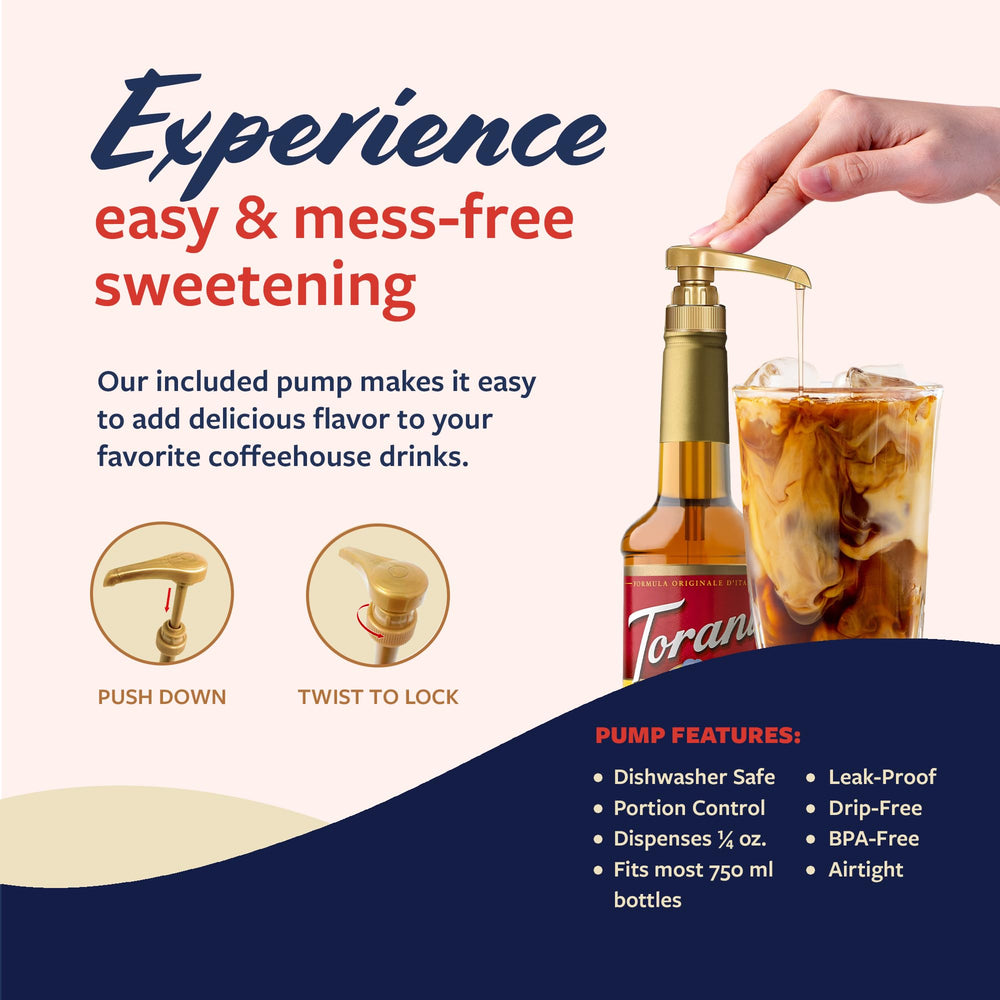 750 ml Torani Toasted Marshmallow syrup bottle on kitchen counter