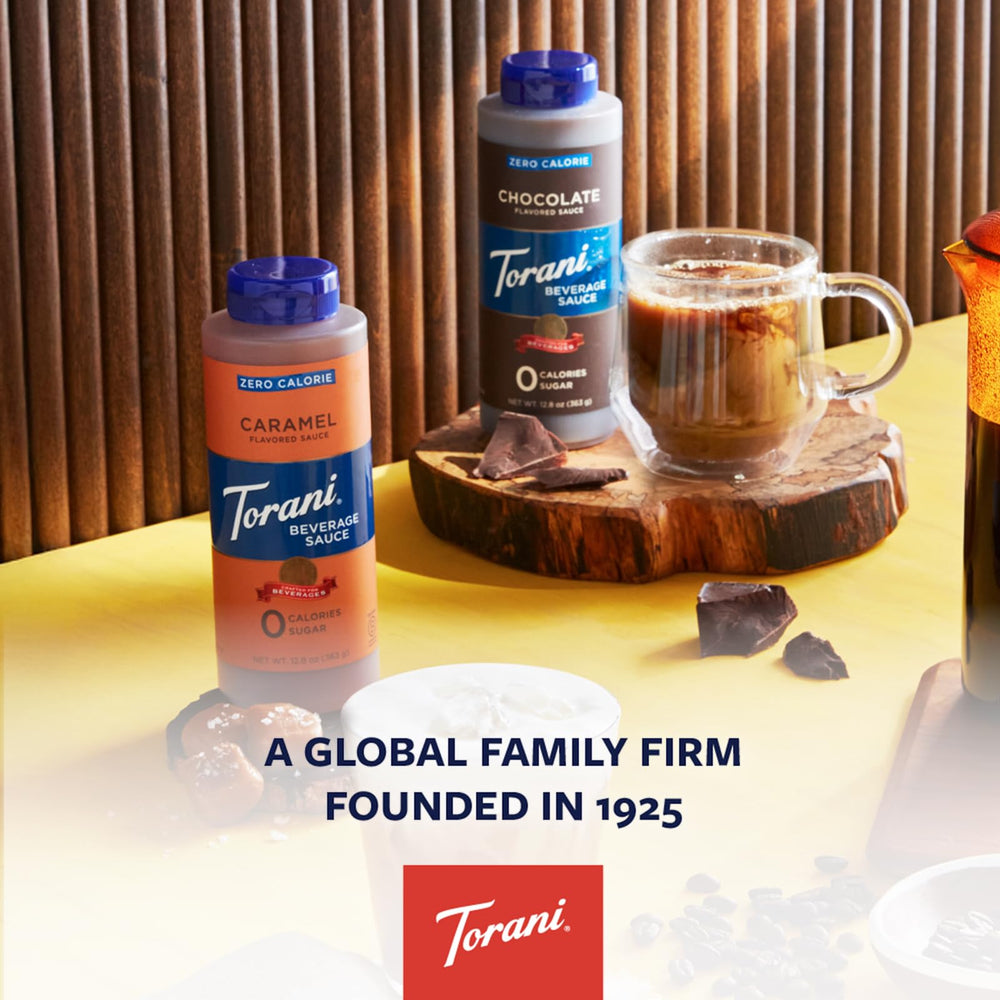 Torani dessert sauce on milkshakes and sundaes for caramel depth