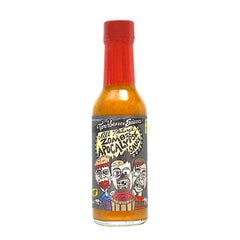 Torchbearer Zombie Apocalypse bottle pour showing intense heat and bold flavor