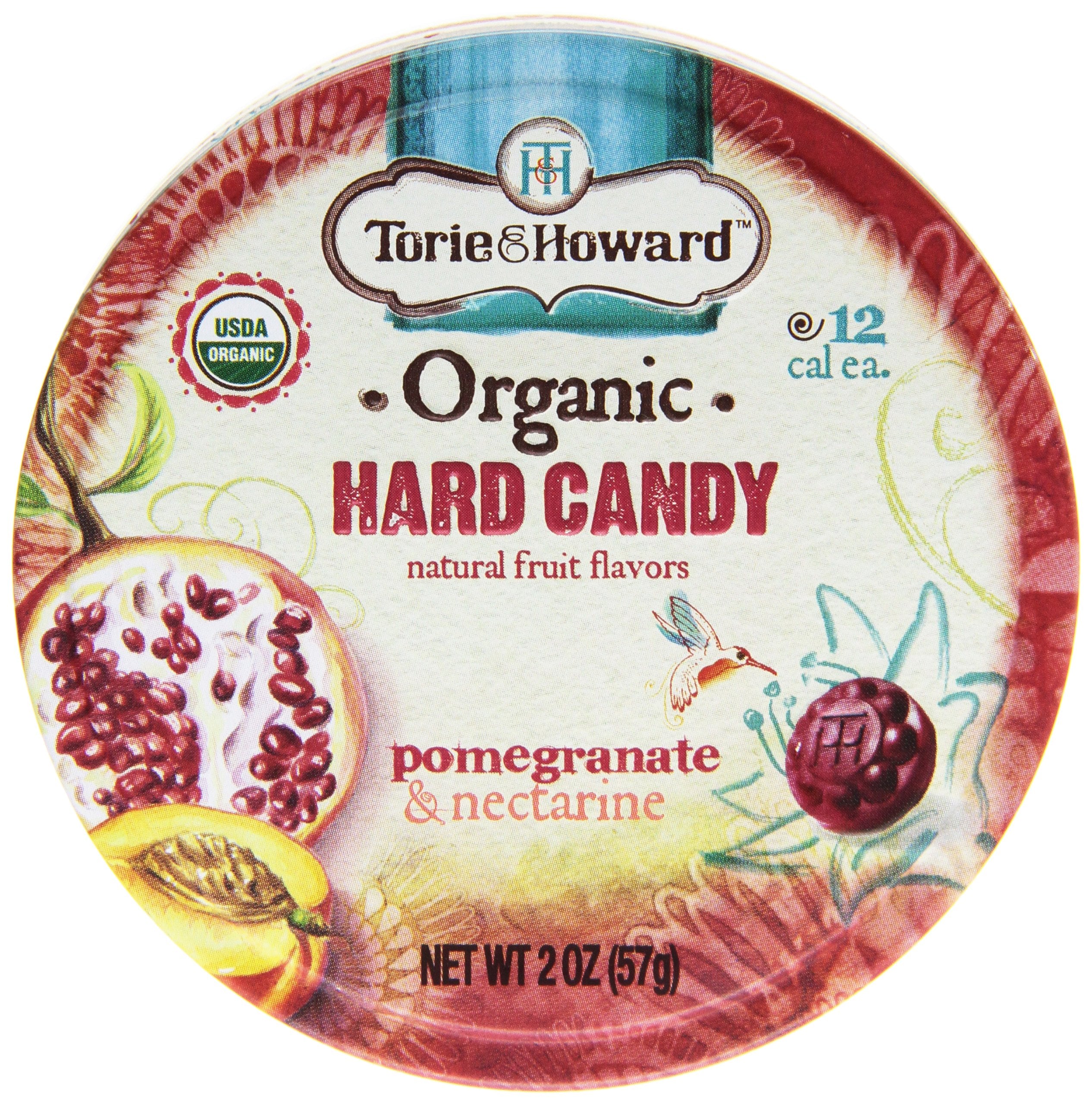 Torie & Howard natural fruits hard candy box-front view highlighting portable treat
