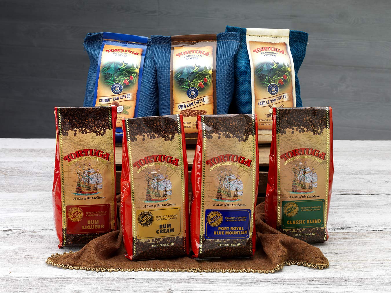 TORTUGA Arabica beans closeup showcasing high quality for flavor depth.