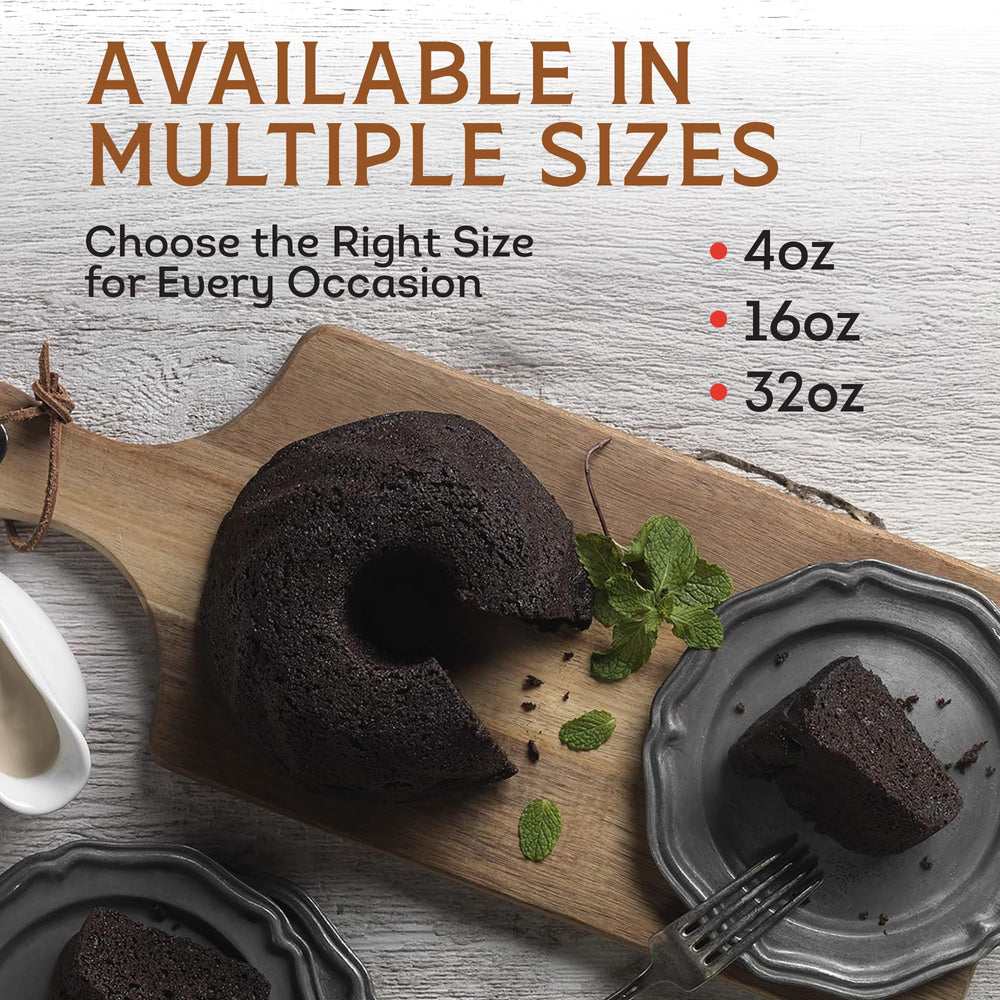 TORTUGA Caribbean Chocolate Rum Cake 16oz gift basket ready; celebration-ready presentation.