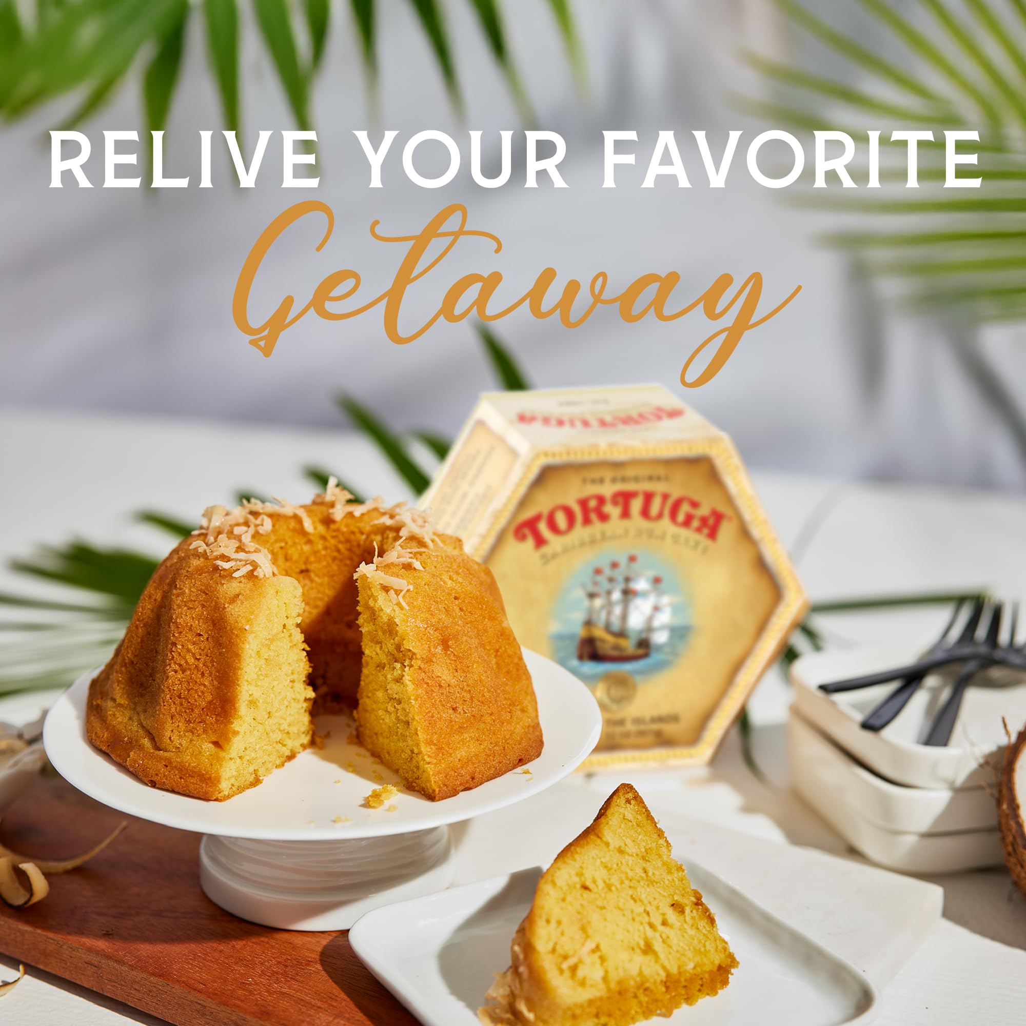 TORTUGA Provenance Rum Cake Caribbean Pineapple slice, tropical notes for snacking
