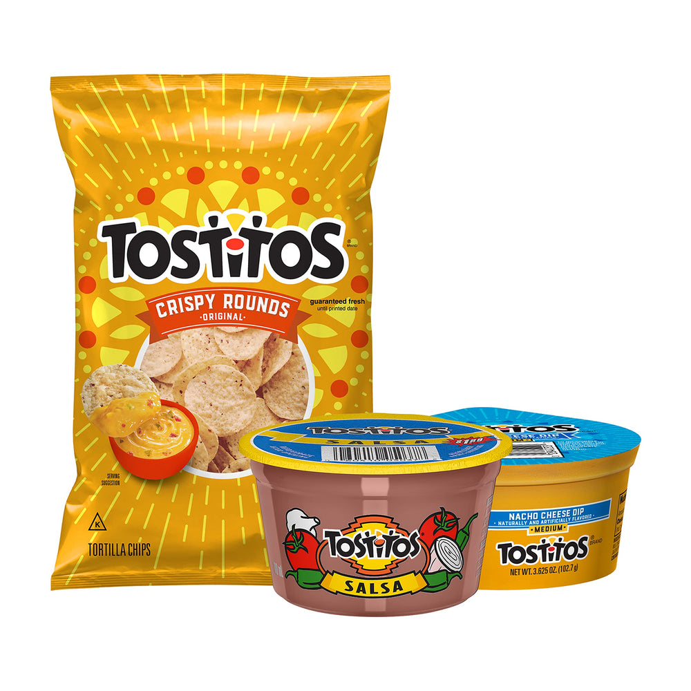 Tostitos Nacho Cheese Dip, creamy texture ideal for dipping.