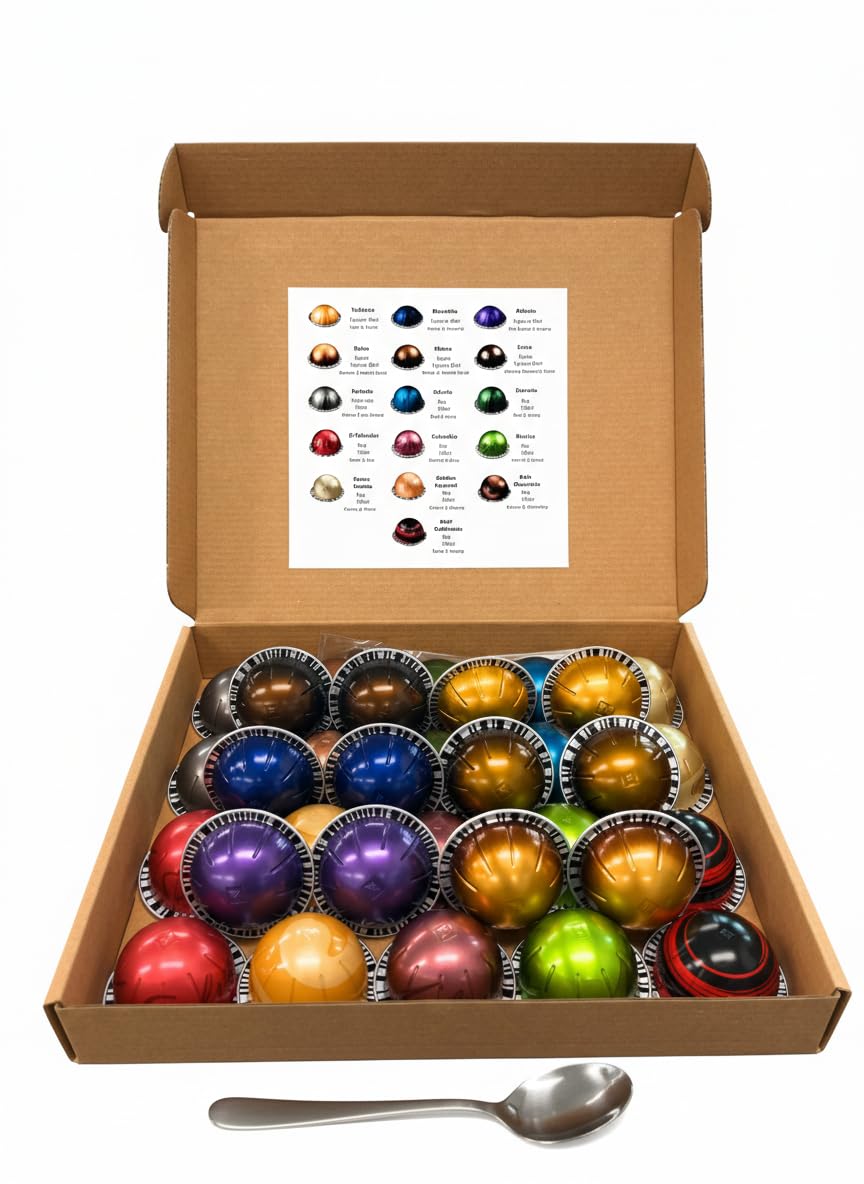 Total 32Capsules 16 flavors assorted pack, perfect for trying a new flavor each day.