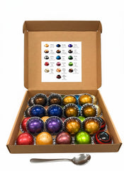 Total 32Capsules 16 flavors assorted pack, perfect for trying a new flavor each day.