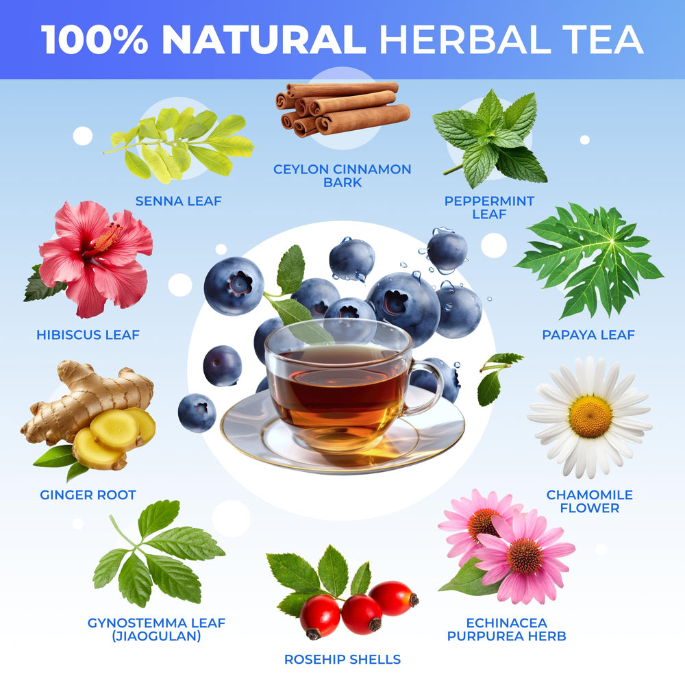 Total Tea SIimming Detox Tea hibiscus bloom emphasizes tart, vibrant flavor.