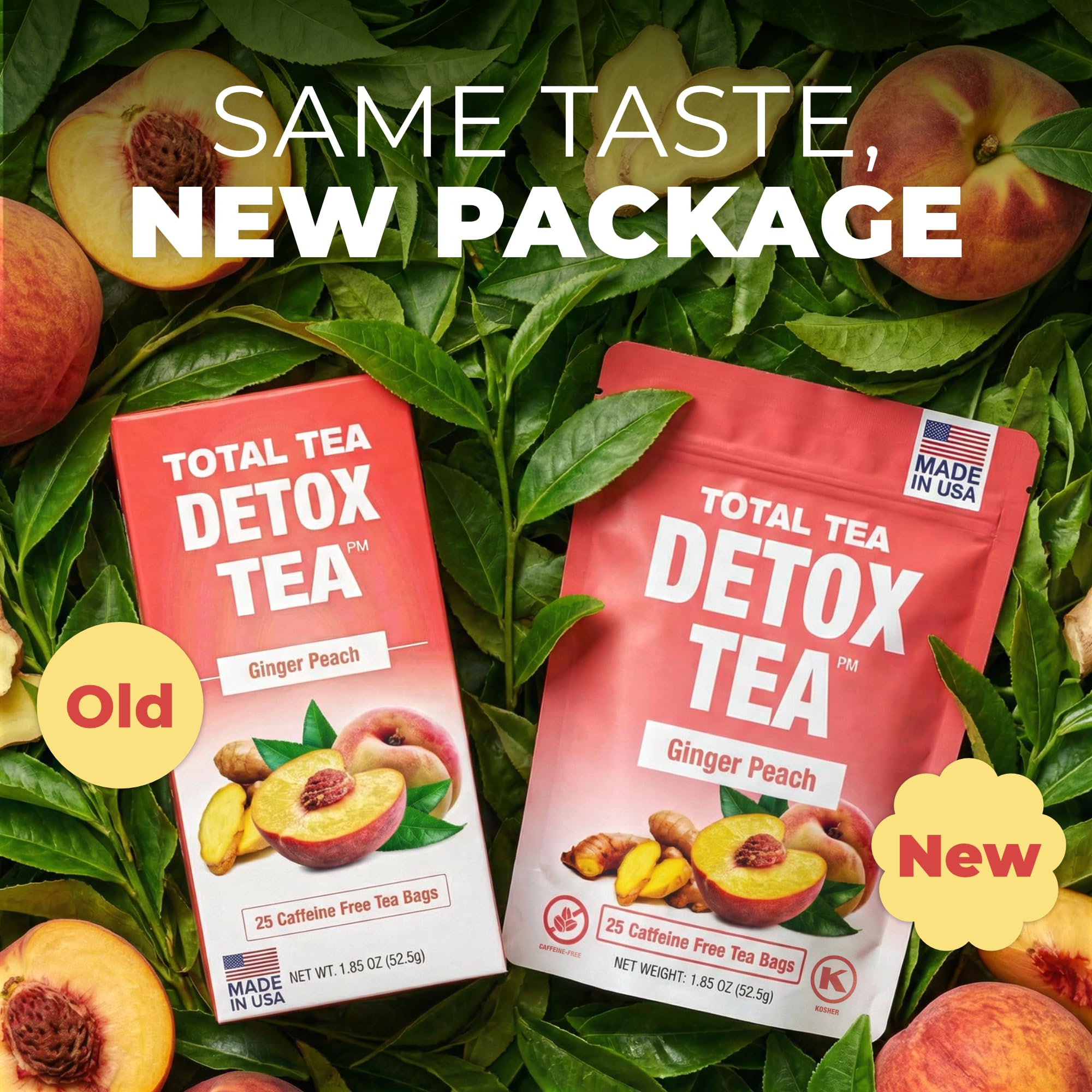 Total Tea Simming Detox Tea chamomile closeup highlights calming botanicals for evening relaxation